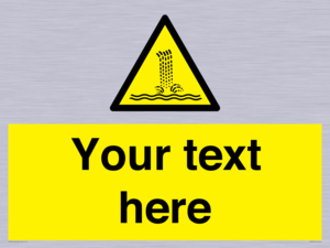 Custom warning artificial waterfall